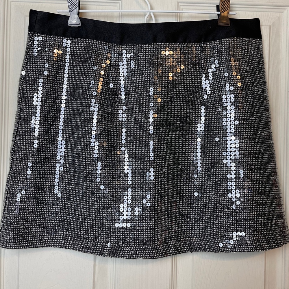 NWOT mark. (Avon) Tweed Sequin Mini Skirt ~ XL